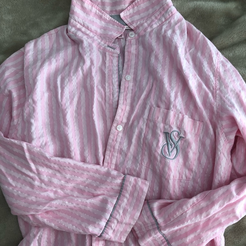 Pink Striped Victoria’s Secret PJs